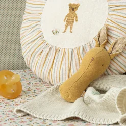 Lullaby Friends Bunny Rattle in Dusty Yellow by Maileg