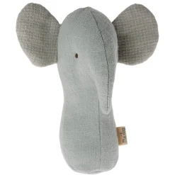 Lullaby Friends Elephant Rattle in Light Dusty Blue by Maileg