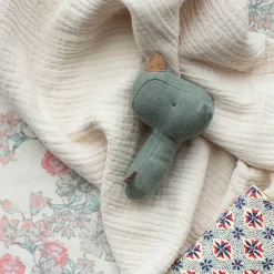 Lullaby Friends Rhino Rattle in Pine by Maileg