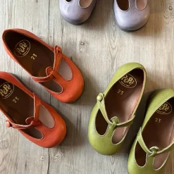 Lulu T Bar Shoes in Verde Green by PèPè - Last Ones In Stock - 28-30 EUR