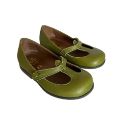 Lulu T Bar Shoes in Verde Green by PèPè - Last Ones In Stock - 28-30 EUR