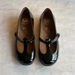 Lulu T Bar Shoes in Vernice Nero by PèPè