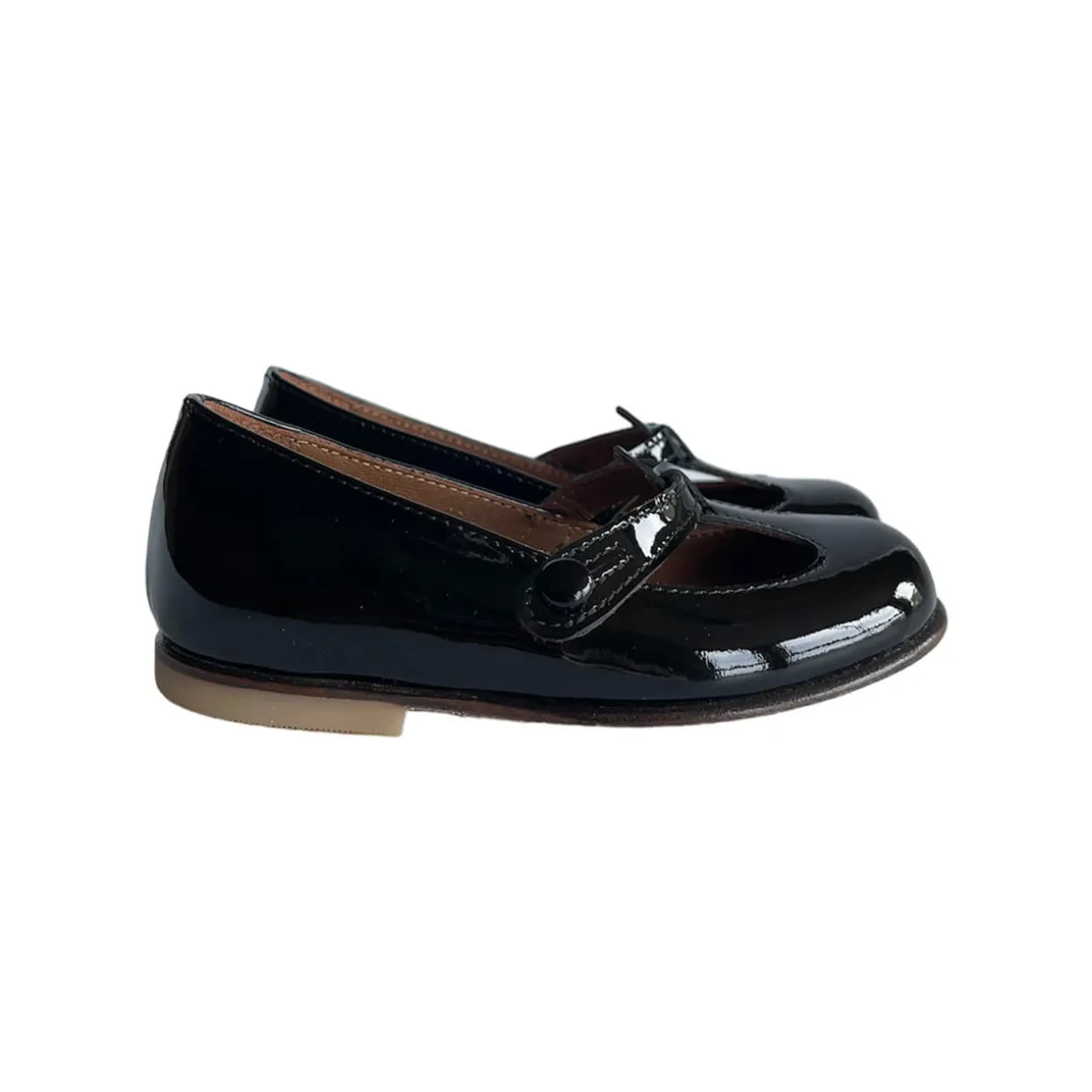 Lulu T Bar Shoes in Vernice Nero by PèPè