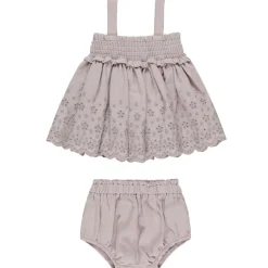 Mae Smocked Top + Bloomer Set in Lavender by Quincy Mae