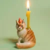 Maine Coon Cat Ceramic Cake Topper by Camp Hollow