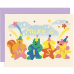 Make A Wish Birthday Greetings Card by Zoey Kim for Wrap