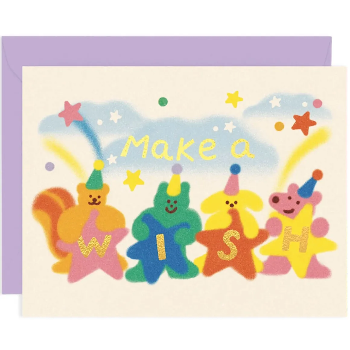 Make A Wish Birthday Greetings Card by Zoey Kim for Wrap