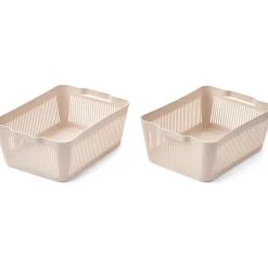 Makeeva Large Basket in Sandy by Liewood (2-Pack)