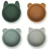 Malene Silicone Bowls in Green Multi Mix (4 Pack) by Liewood