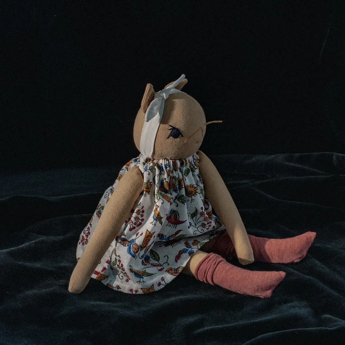 Maple Medium Cat in Straw by Polka Dot Club