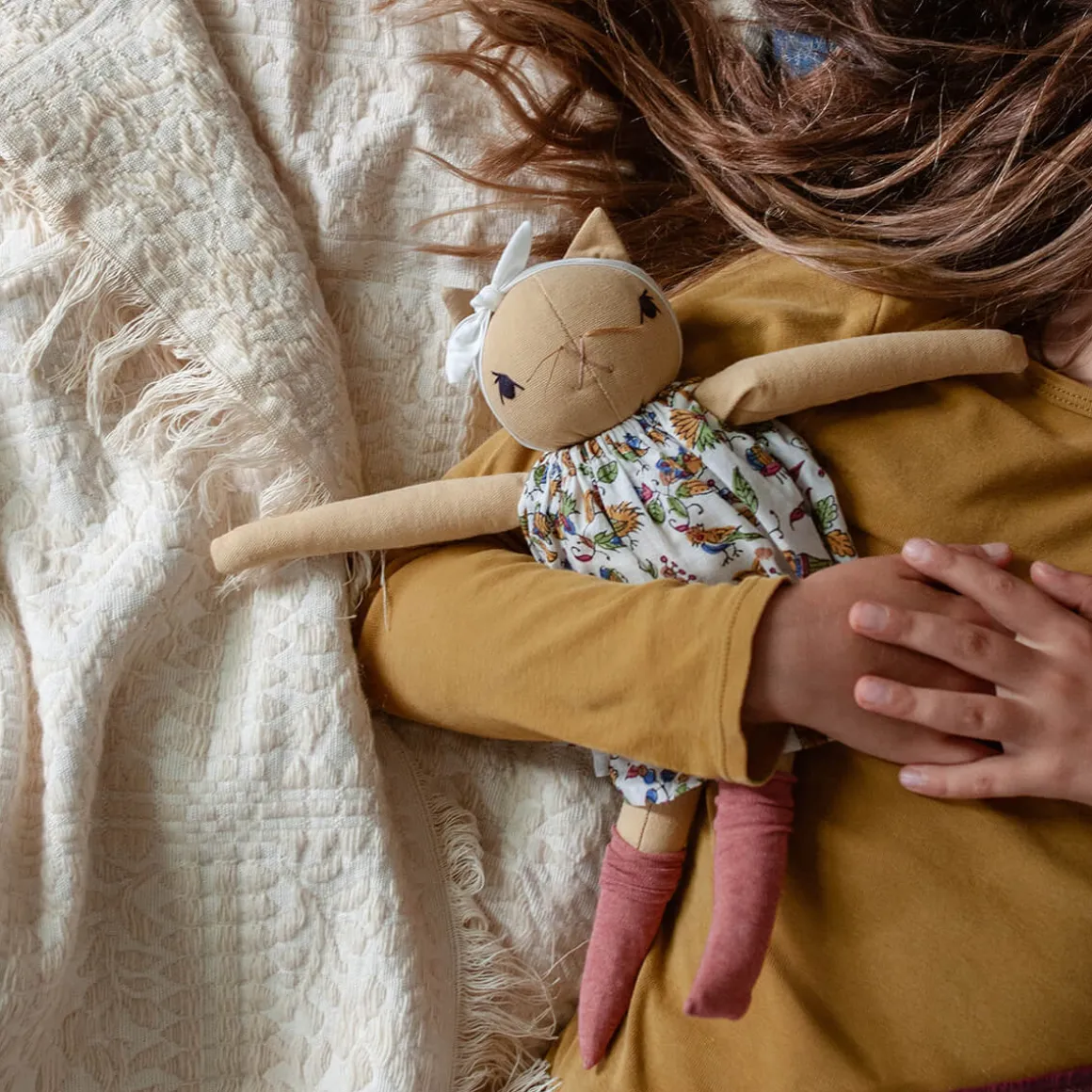 Maple Medium Cat in Straw by Polka Dot Club
