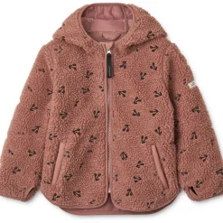 Mara Pile Jacket in Cherries / Dark Rosetta by Liewood