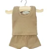 Marcel Ribbed Boy's Underwear Set (34cm Doll) in Cacao by Minikane