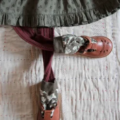 Margot Dress in Khaki Green Broderie Anglaise by Bonjour - Last Ones In Stock - 4-8 Years
