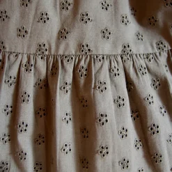 Margot Dress in Khaki Green Broderie Anglaise by Bonjour - Last Ones In Stock - 4-8 Years