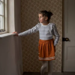 Margot Skirt in Russet Corduroy by Little Cotton Clothes - Last One In Stock - 4-6 Years