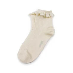 Marie-Antoinette Pointelle Ankle Socks in Doux Agneaux by Collegien