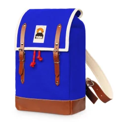 Matra Mini Leather Backpack in Blue by YKRA