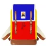 Matra Mini Leather Backpack in Tricolor by YKRA
