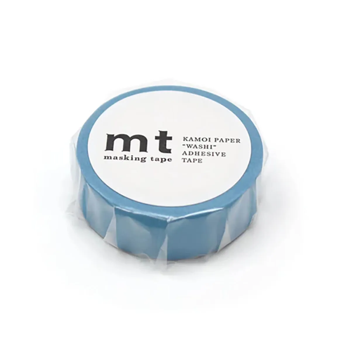 Matte Light Blue 15mm 1P Basic Washi Tape by MT Japan