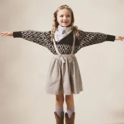 Mavis Skirt in Needlepoint Print by Soor Ploom - Last Ones In Stock - 3-7 Years