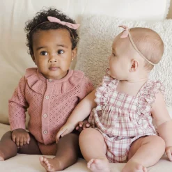 Maya Romper in Pink Plaid by Quincy Mae
