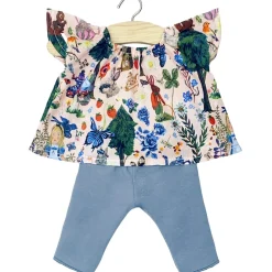 Mazarine Outfit (34cm Doll) in Alice Print / Cobalt Blue by Minikane X Nathalie Lete