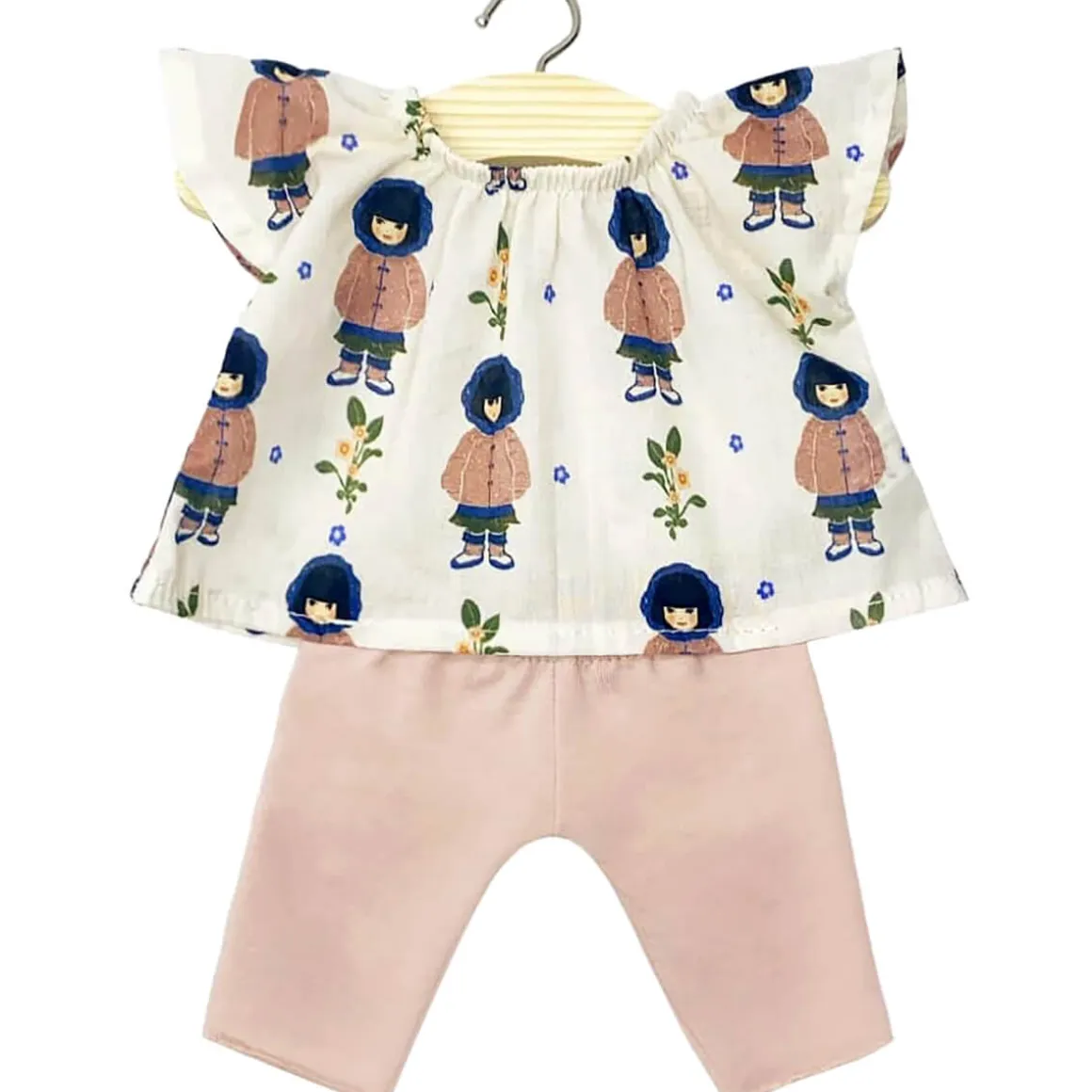 Mazarine Outfit (34cm Doll) in Jade Print / Petal by Minikane