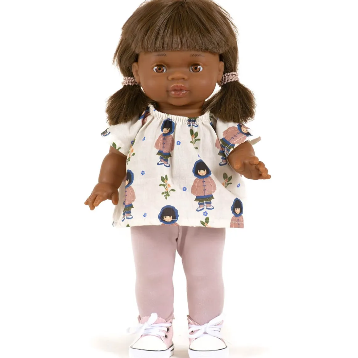 Mazarine Outfit (34cm Doll) in Jade Print / Petal by Minikane
