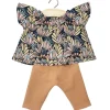 Mazarine Outfit (34cm Doll) in Water Flowers Print / Brown Sugar by Minikane