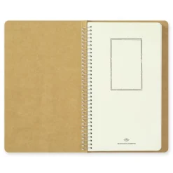 MD White Spiral Ring Notebook A5 Slim by Traveler's Company