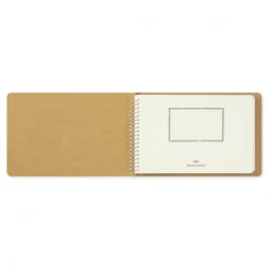 MD White Spiral Ring Notebook B6 by Traveler's Company