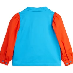 Medal Embroidered Woven Blouse in Red / Blue by Mini Rodini
