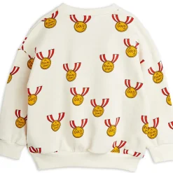 Medals Baby Sweatshirt in Grey by Mini Rodini - Last One In Stock - 56/62 (1-4 Months)