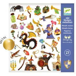 Medieval 160 Metallic Stickers by Djeco
