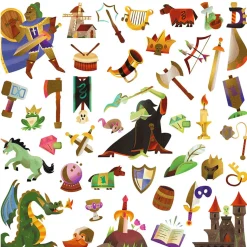 Medieval 160 Metallic Stickers by Djeco