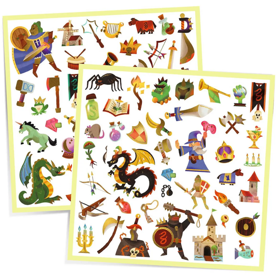 Medieval 160 Metallic Stickers by Djeco