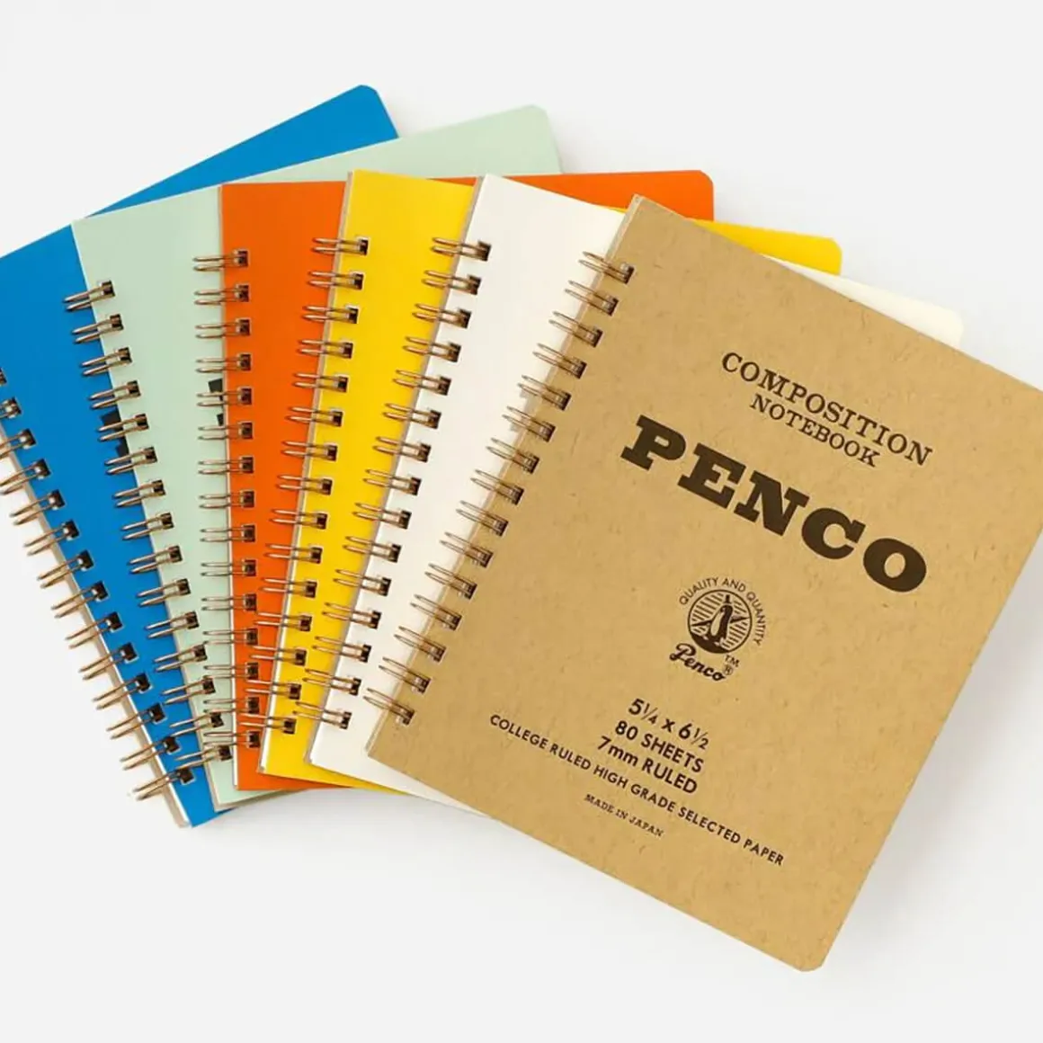 Medium Coil Notebook in White by Hightide Penco