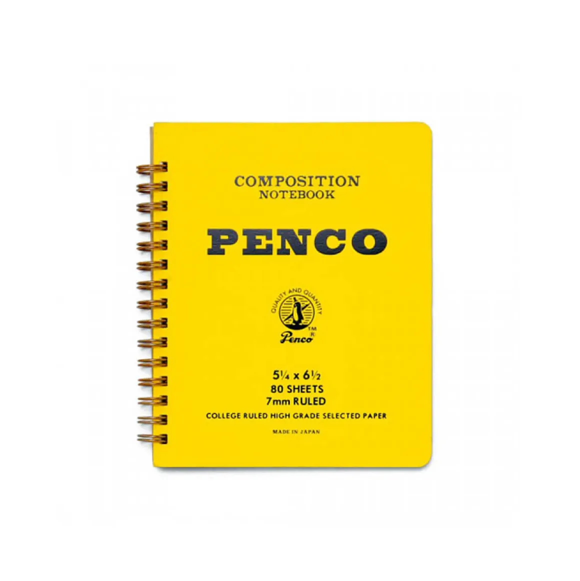 Medium Coil Notebook in Yellow by Hightide Penco