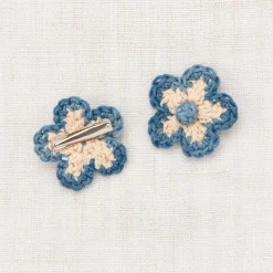 Medium Flower Clip Set in Bisque by Misha & Puff