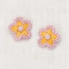 Medium Flower Clip Set in Frangipani by Misha & Puff