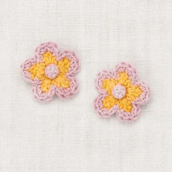 Medium Flower Clip Set in Frangipani by Misha & Puff