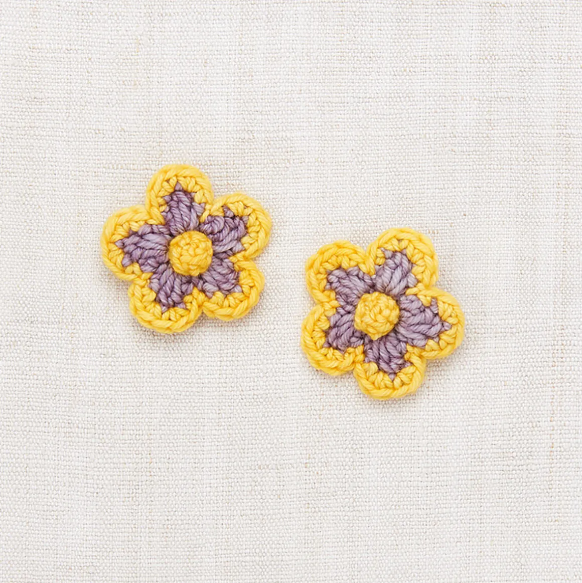 Medium Flower Clip Set in Periwinkle by Misha & Puff
