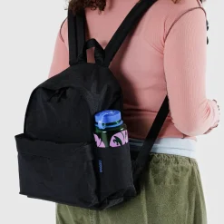 Medium Nylon Backpack in Black by Baggu