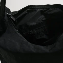 Medium Nylon Crescent Bag in Black by Baggu