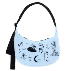 Medium Nylon Crescent Bag in Embroidered Ballet Icons by Baggu