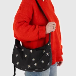 Medium Nylon Crescent Bag in Stars by Baggu