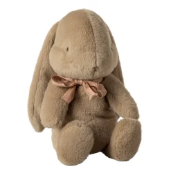 Medium Plush Bunny in Dusty Brown With Bow (34cm) By Maileg