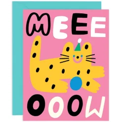 Meow Greetings Card by Susie Hammer for Wrap