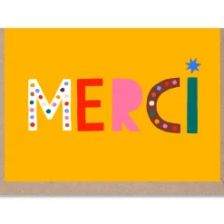 Merci Greetings Card by Rumble Cards